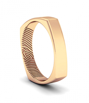 Кольцо с отпечатком пальца (Мод. 228)